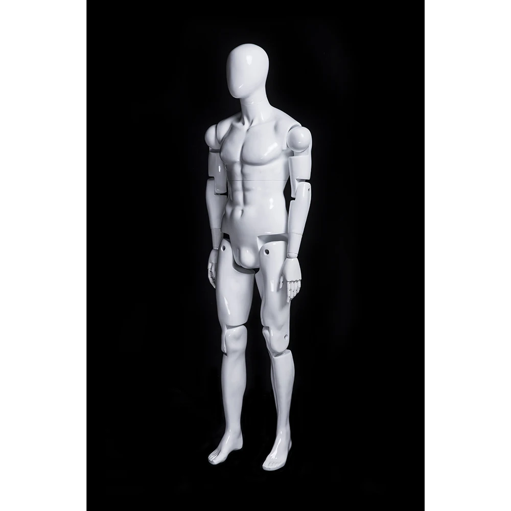 Removable mannequin  flexible adjustable fiberglass male faceless mannequin  HM01WEG