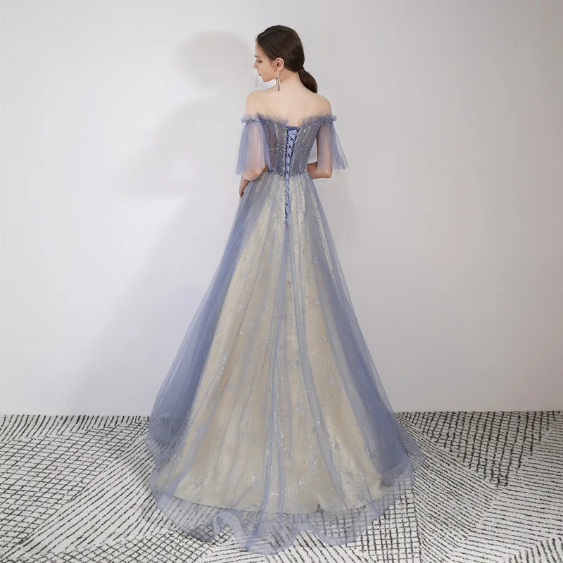 2022 Annual dinner compere long elegant dinner gown evening prom dresses