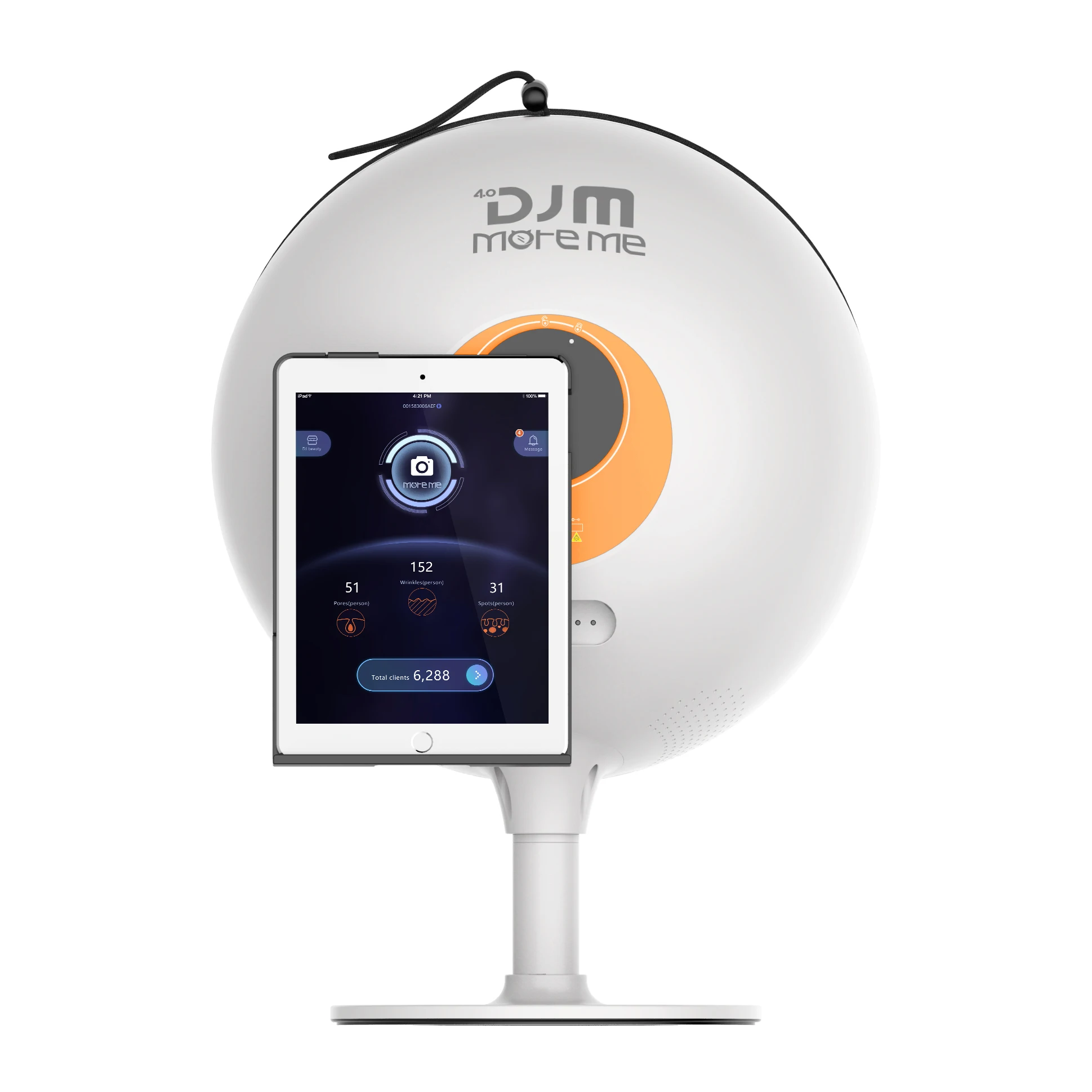 DJM Best Beauty Salon Intelligence Portable Skin Scanner Moreme Skin Analyzer Machine With Ipad Space Camera Wifi Connecting