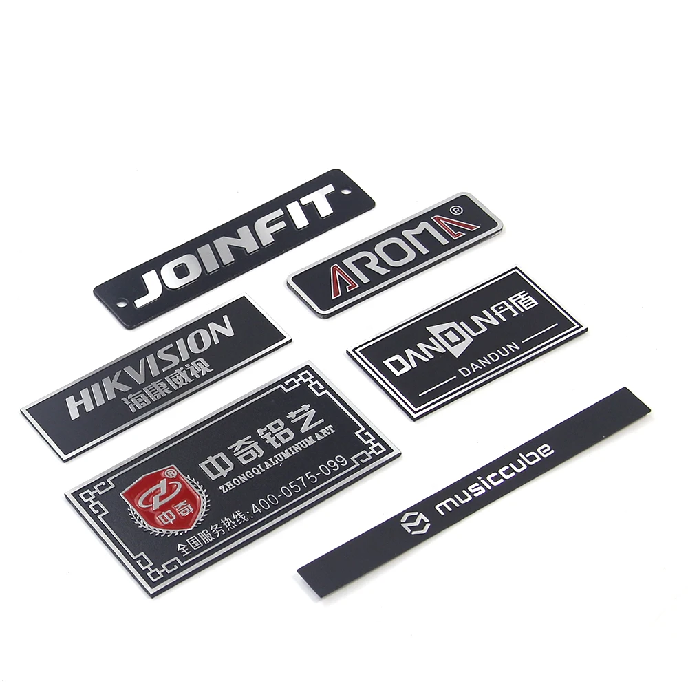 High quality business License plate advertising Custom Metal Crafts Casting Logo metal brand logo aluminum