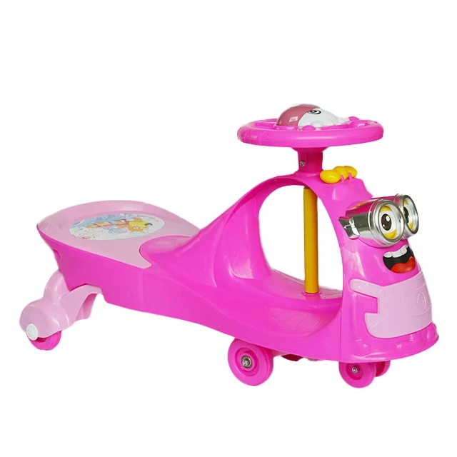 BLM Cheap Plastic toy baby swing ride on car with music and light  SWING CAR stunt tricycle