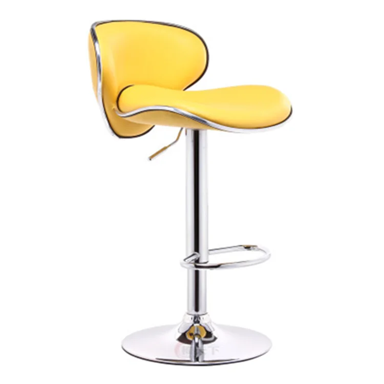 
french lift cafe industrial bar stool modern high chair kitchen bar chairs swivel faux leather bar chairs  (1600063228299)