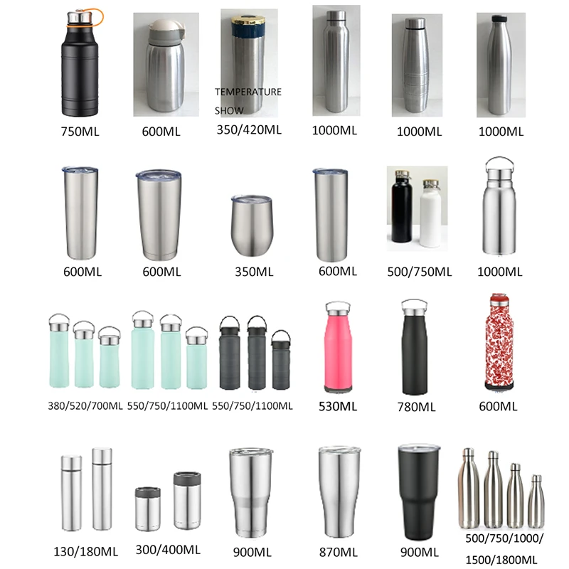 Stainless Steel 304 Life Cup Double Wall Water Bottle Vacuum Flask Straight Thermos Bottle