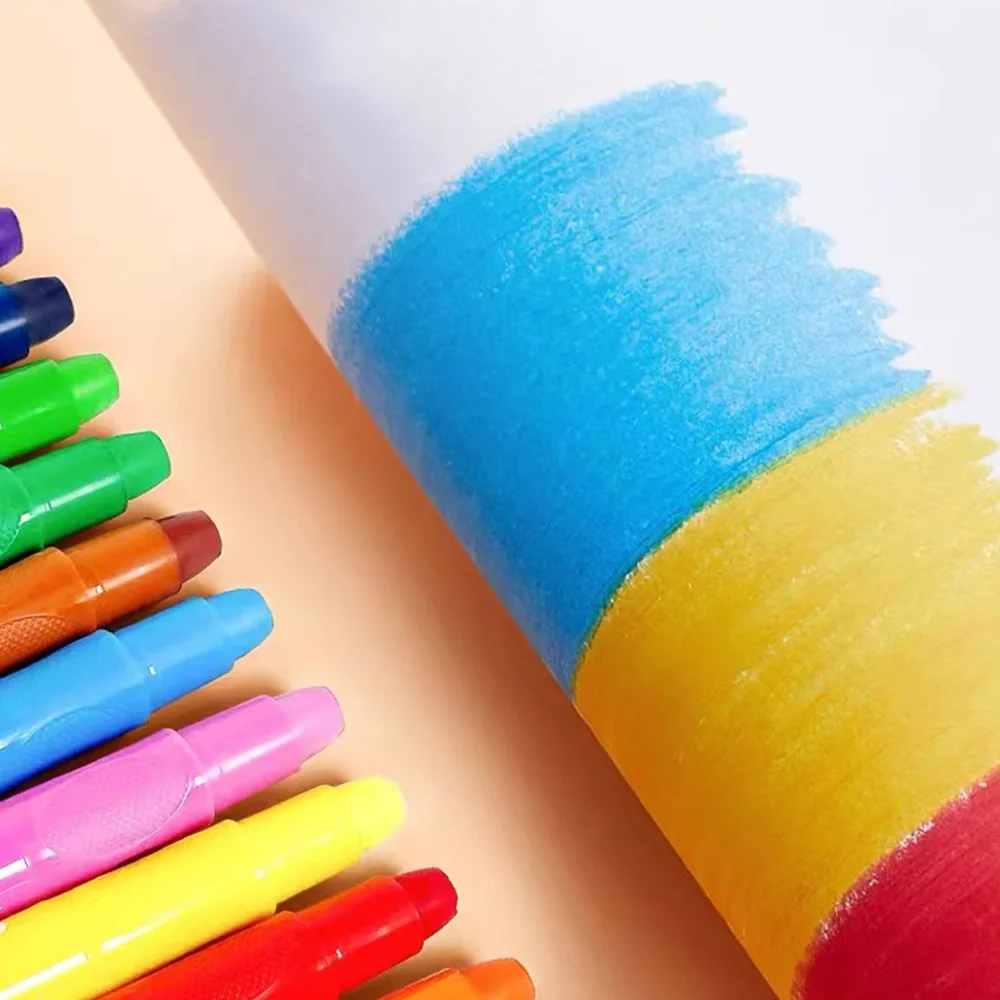 Wholesale 12 Color Twist Up Crayons Set for kids drawing