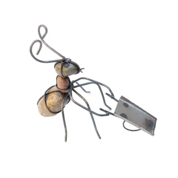 Metal Wheelbarrow Ant Garden Decoration