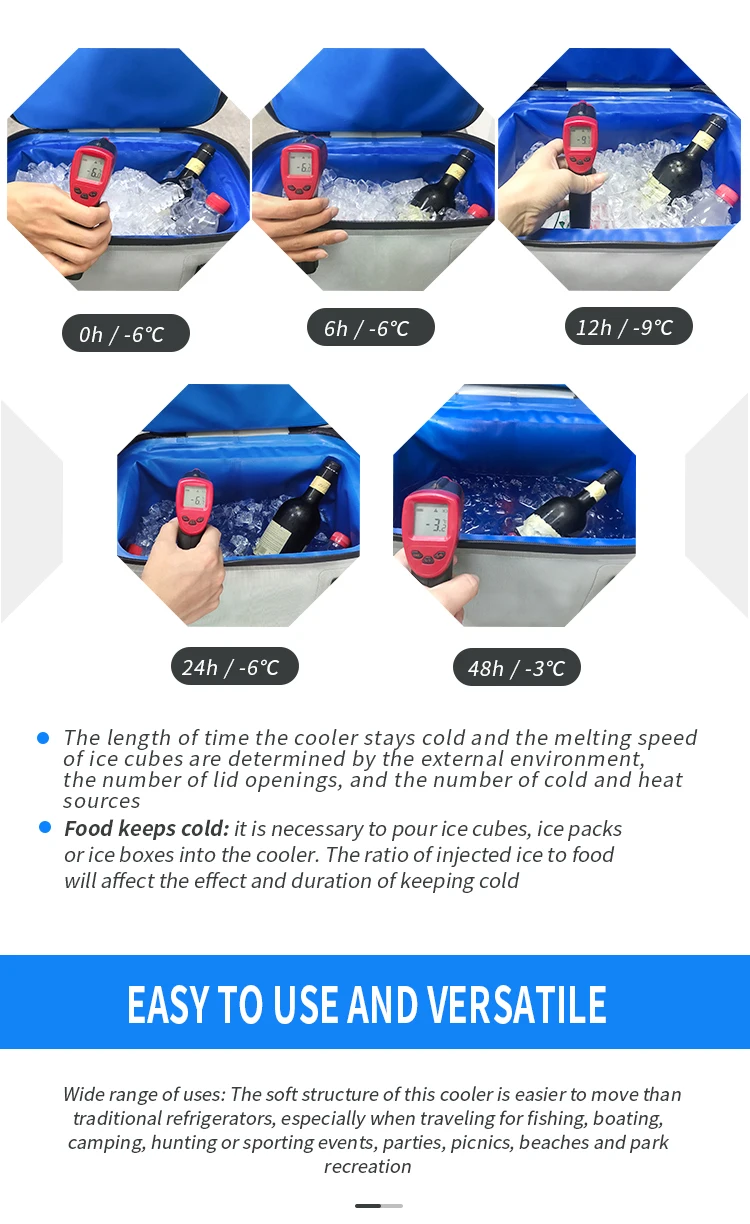 Wholesale High Quality Camping Large Capacity Backpack Waterproof Insulated Portable Soft Cooler Bags