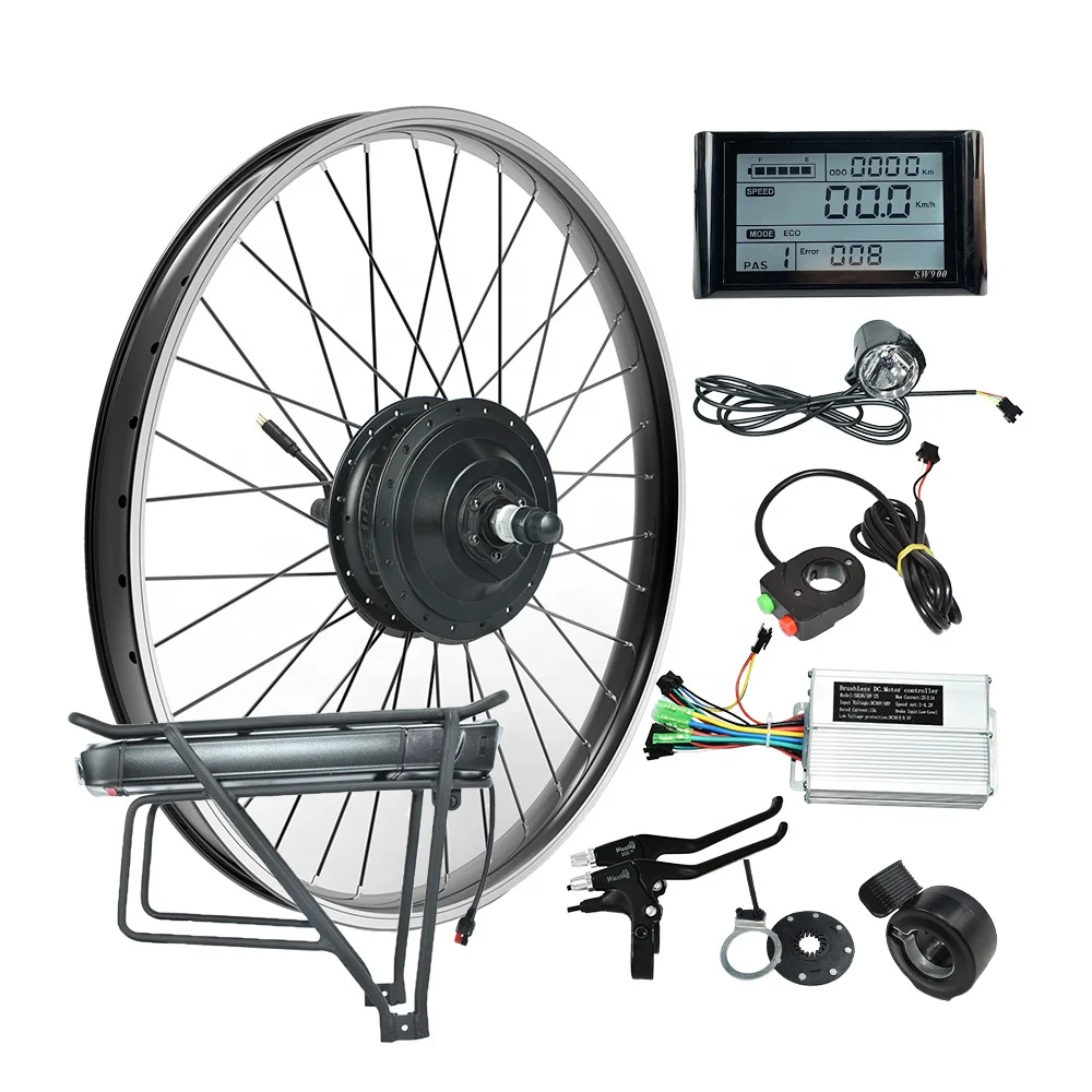 mxus ebike conversion kit bear 500w 48v/500watt hub motor kit hindi e bike 500 watts electric motor hub for 26 inch