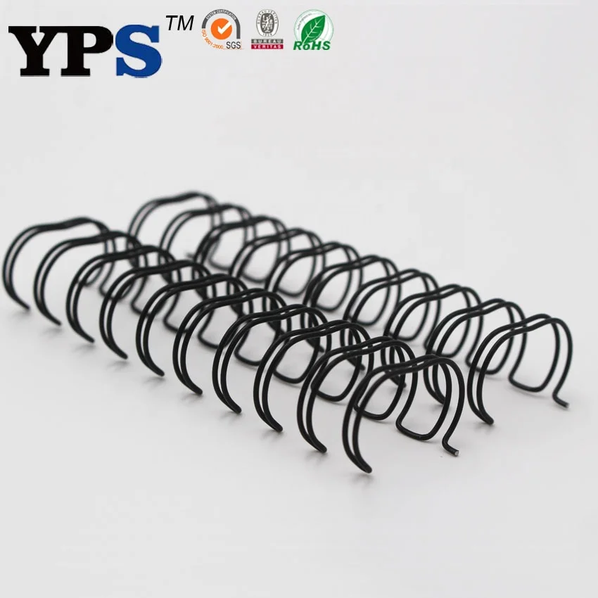 Office Binding Supplies Black Color A4 Size Double Wire Spiral O  Binding 3 1