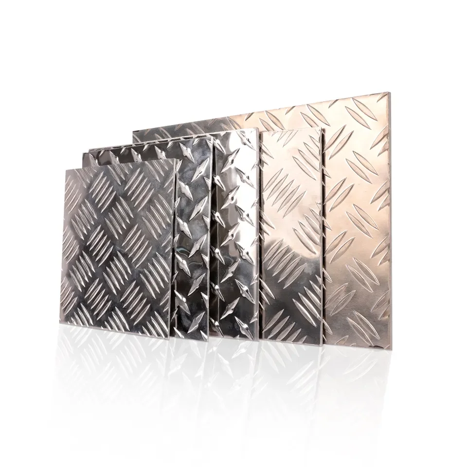 Five Bars Alloy Embossed Checker Tread Sheet Kitchen Utensils 3003 3004 1050 1060 6061 5052 Aluminium Checkered Aluminum Sheet