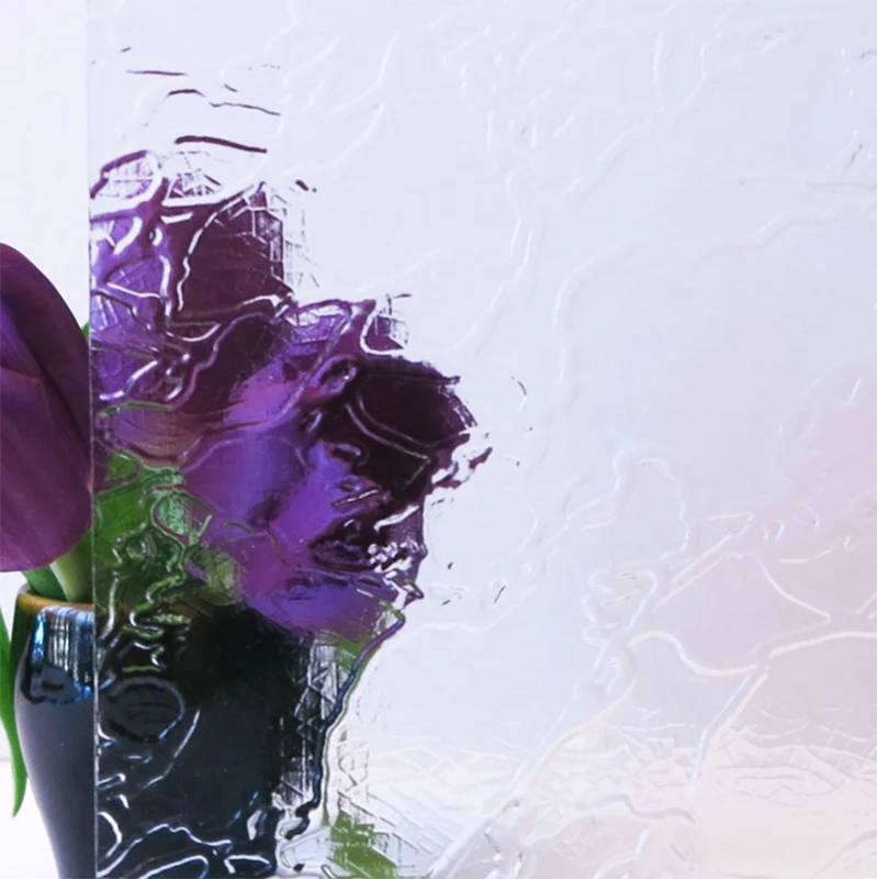 3mm-8mm Patterned Glass with Nashiji, Kasumi, Karatachi, Mistlite, Morgon-II, Flora