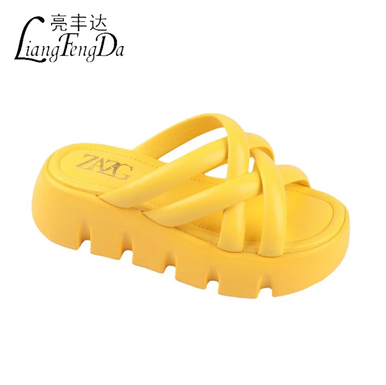 designer sandals Custom Logo Outdoor Slides Slippers for Women Soft Think Bottom Ladies Slippers Sandales-femme- PVC Custom Packing PU 600 Pairs
