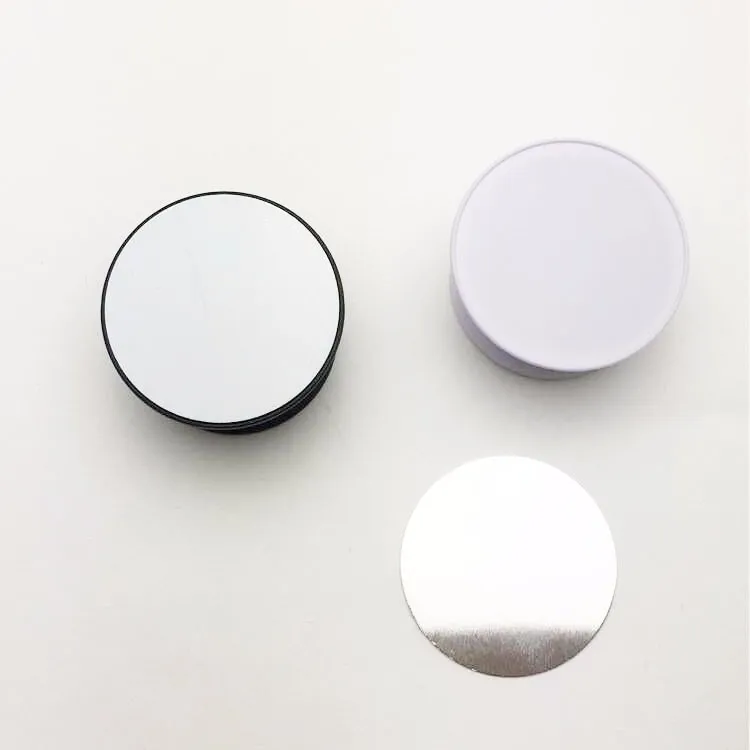 Newest product blank sublimation phone grip socket with aluminum plate insert