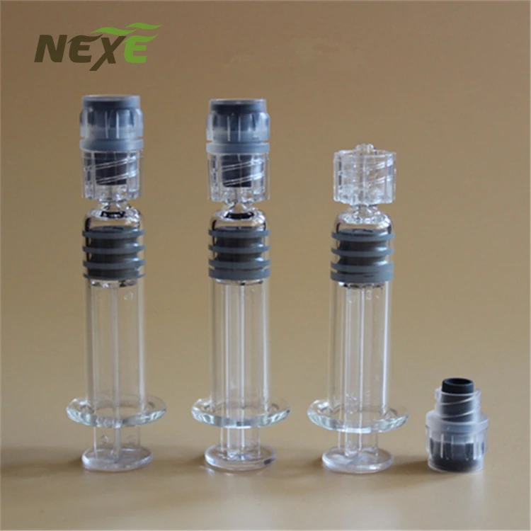 
Factory Supply High Quality Glass Luer Lock Syringe for CBD Oil OEM Logo Packaging 