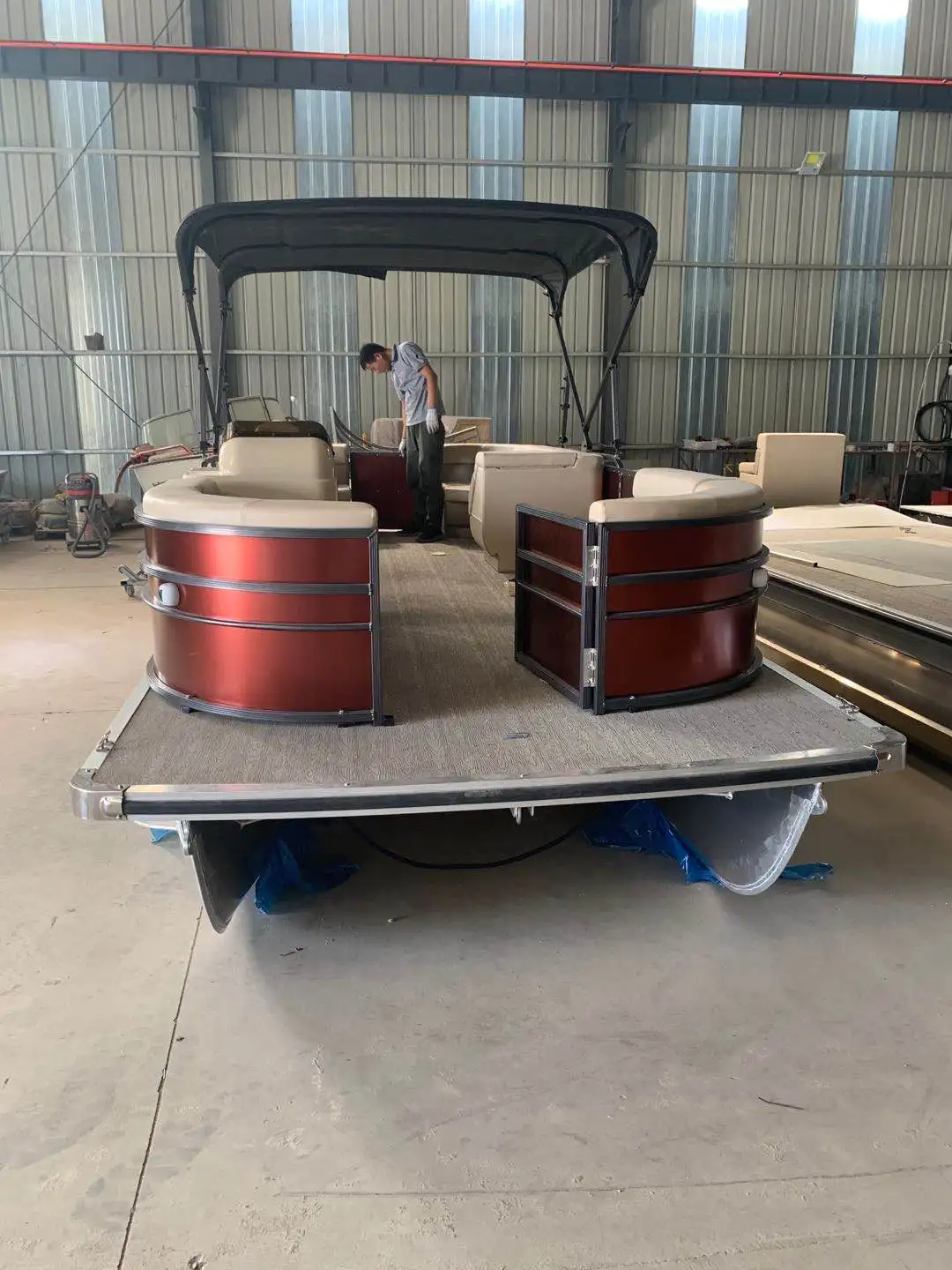 Устойчивая алюминиевая понтонная лодка 21 фут/6 4 м 90 л.с.