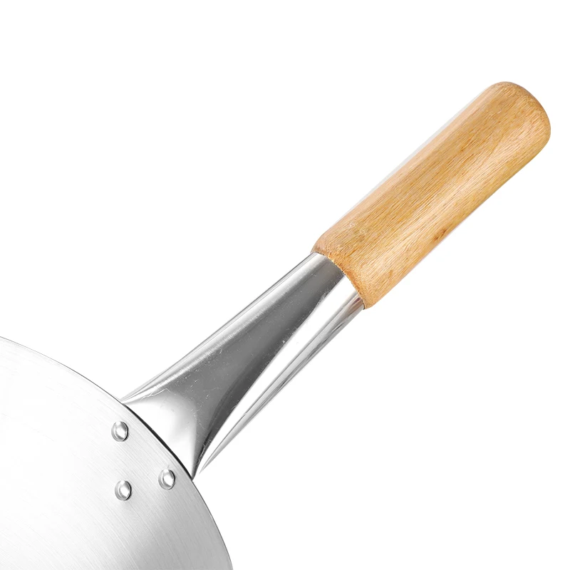 Hot Sale Wok Pan Stainless Steel Chinese Wok Pan Stainless Steel Wok With Handles