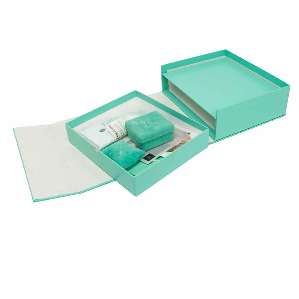 
2019 Latest Design Hot Selling Green Cardboard Marble Printed Flip Open Candle Packaging Match Boxes 