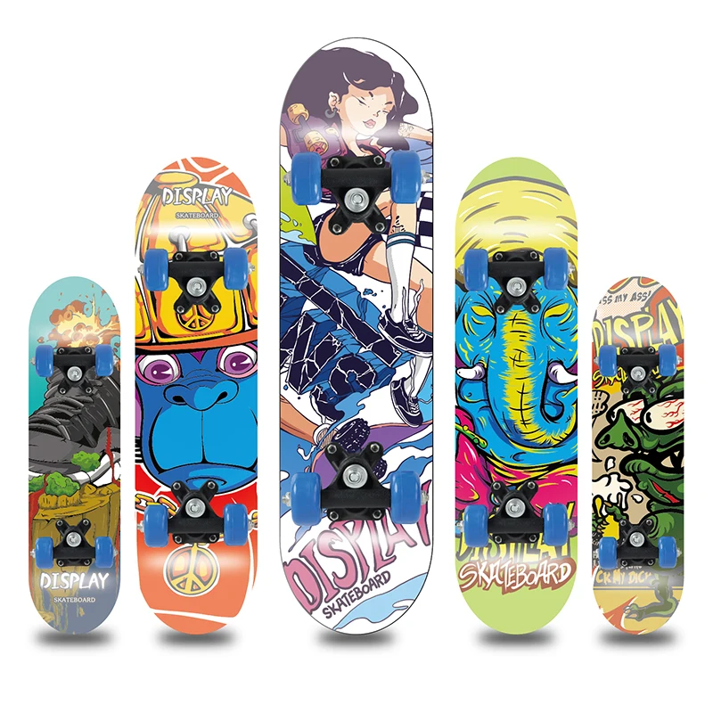 Kids Skateboard Factory Cheap Price Custom Beginner Chinese Maple Complete Truck  Skateboard For Kids