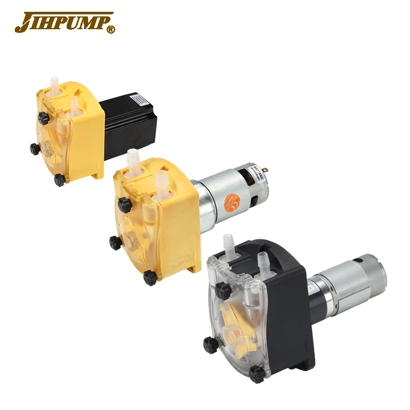 JIHPUMP 683K High Quality Pressure Liquid Dosing Viscous Fluid Transfer Peristaltic Pump 12V 24V
