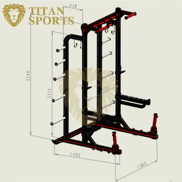 Titan Sports Fitness Training Colored half Power Rack