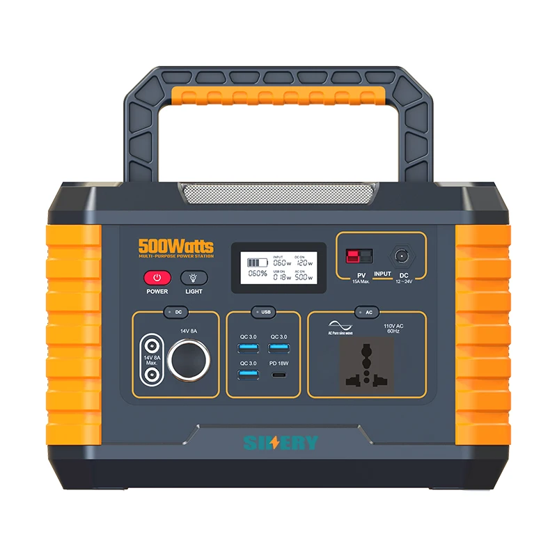 300w 500w 1000w Pure Sine Wave Solar Charming LCD Screen LED Light Outdoor Power Supply Outdoor Battery Power Station