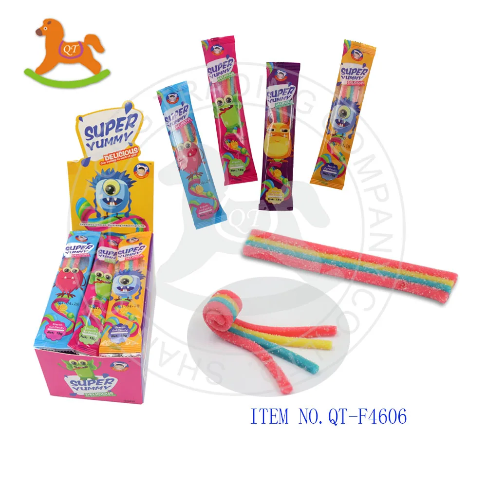 Hot Selling Ice Soft Jelly Chewing Candy for Kids Fruity Flavor in Display