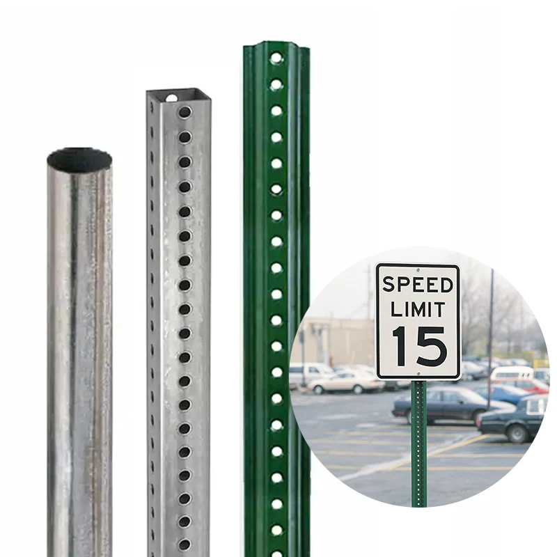 High Quality Signage Accessories Pole Galvanized U-channel Sign Post