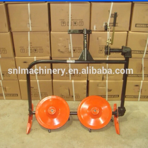Two  disc rotary mower for motoblock