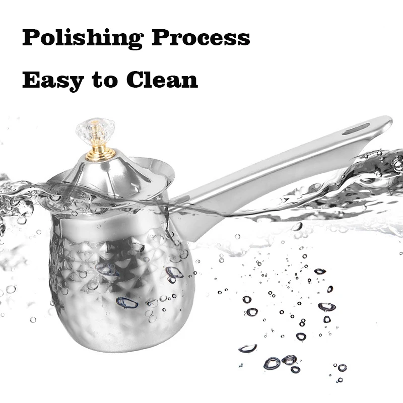 Popular Wholesale Gold Luxury Stainless Steel Turkish Coffee Pot With Handle