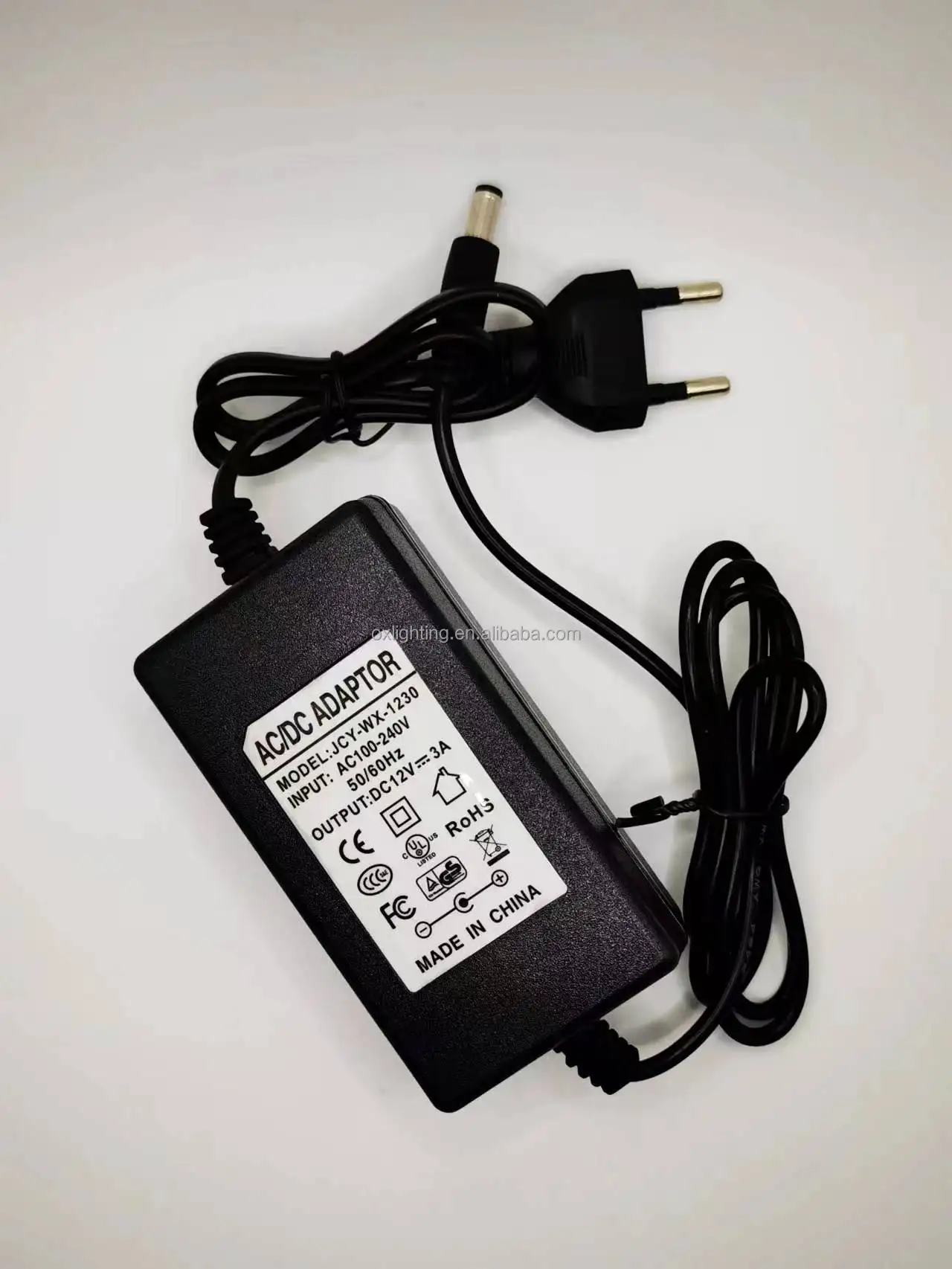 3 years Warranty 12v 3A Power Adapter DC EU 12v 3000ma 36w Power Supply Adapter Universal Desktop Input 12v AC to DC LED Driver
