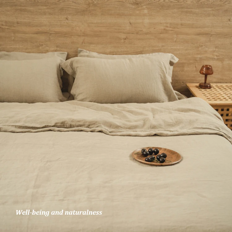 Hot sale french fabric bed linen sheets wholesale bedding duvet cover set bed linen set pure french linen bedding