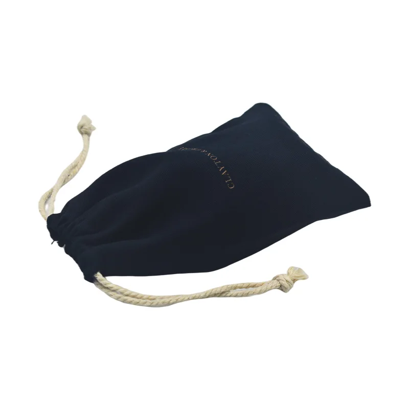 Customized Cotton Twill Drawstring Bag With Custom Logo Drawstring Jewelry Package Bag