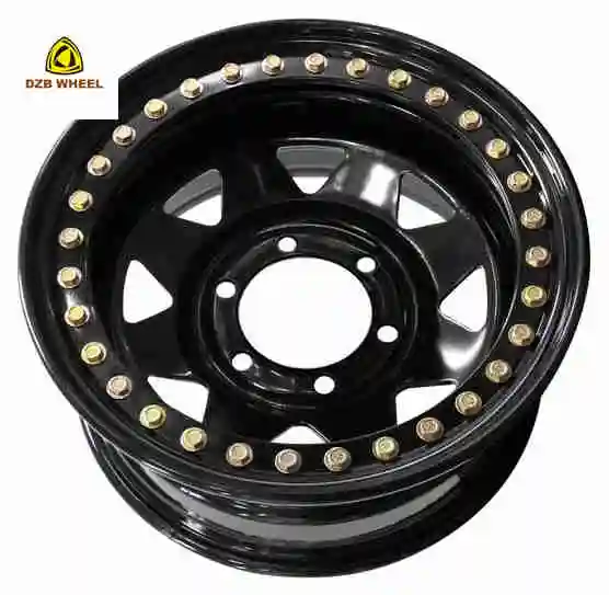 15 Inch 8 Spoke 5x114.3 Chrome Rims 15x10 4x4 Offroad Beadlock Wheels for Sale
