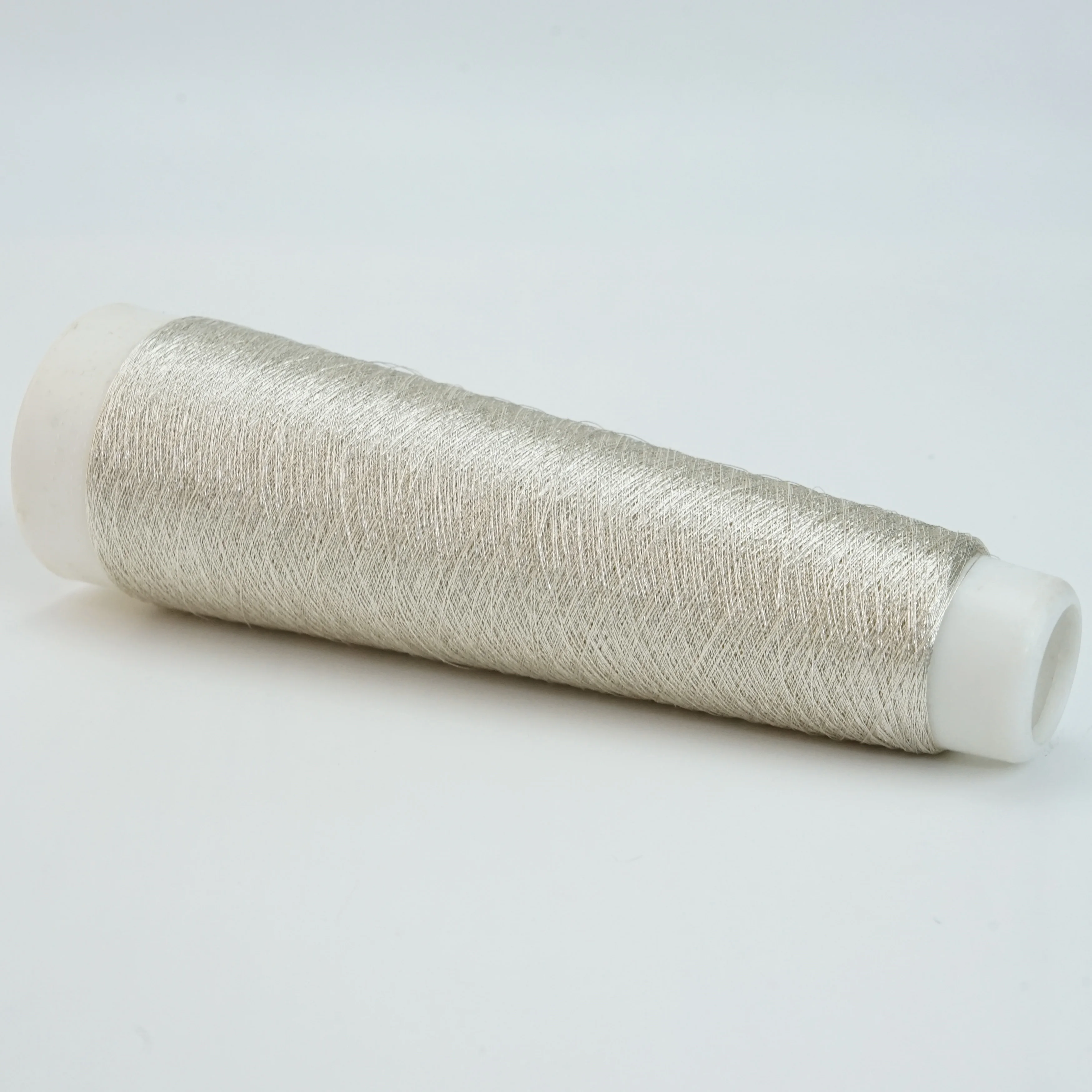 Embroidery Threads 150D 2Ply MS Type Prue Sliver metallic yarn For Embroidery