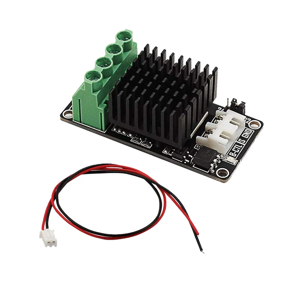 RUIST Mini Heat Bed Mosfet 3D Printer Parts Hot Bed Power Expansion Board High Current Load Module MOS Tube With Cables For 3D P