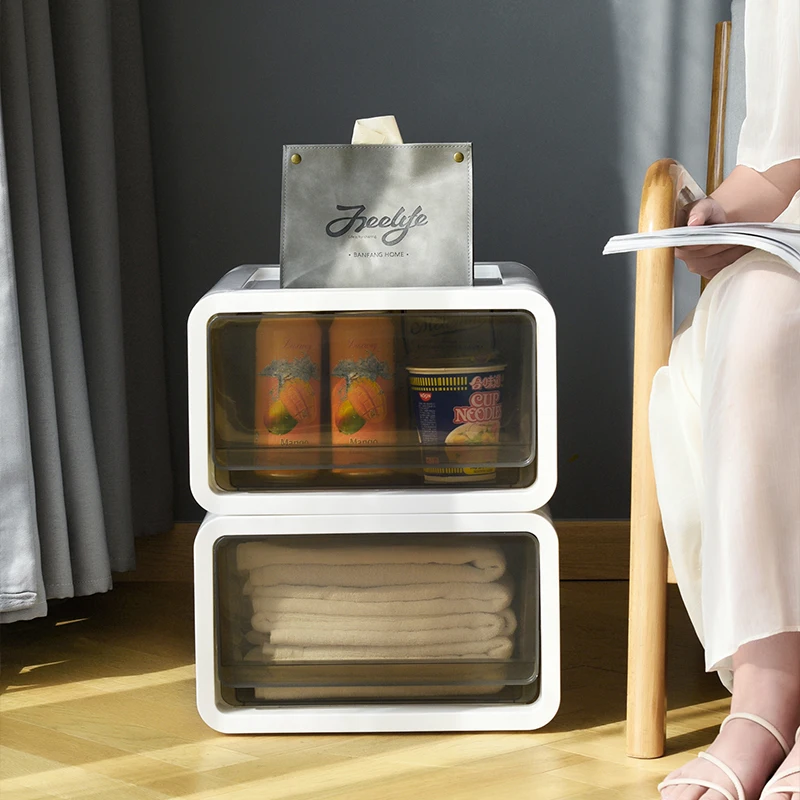 Direct Sales Household Item Drawer Type Storage Box Wholesale 6 Pcs Set Plastic Storage Organizer Box Drawer