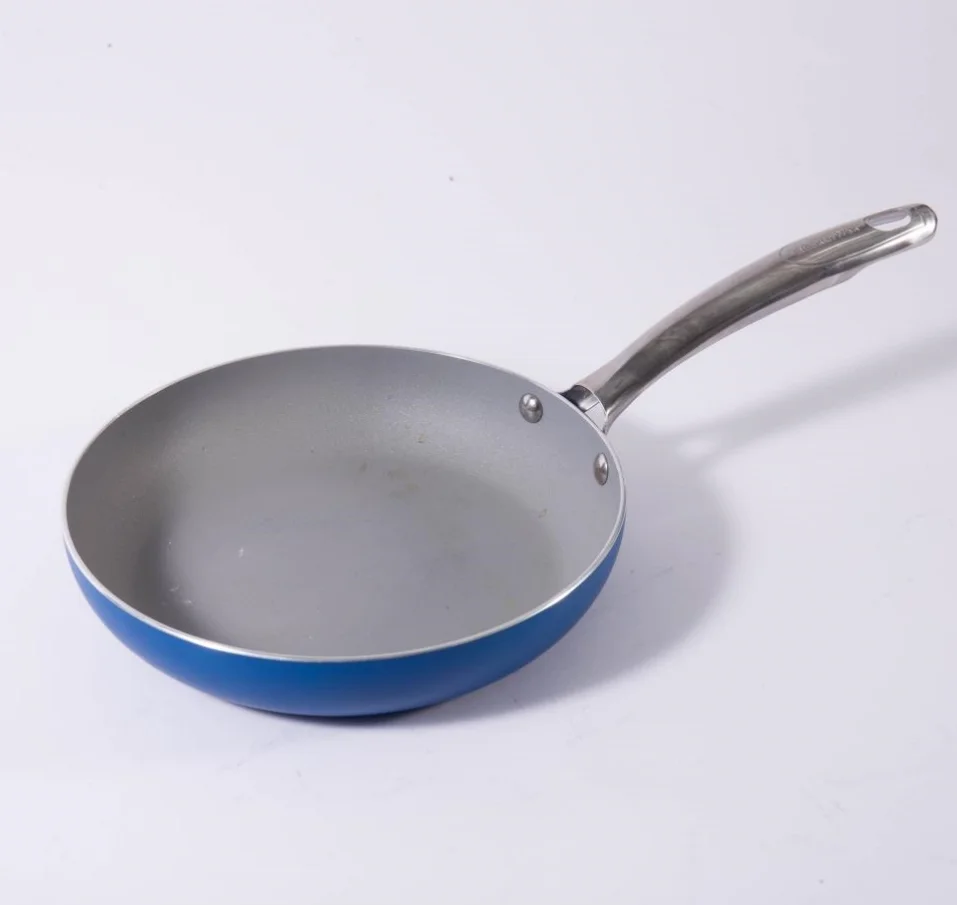 3 Pcs Nonstick Aluminum Frying Pans, Skillet Pan Egg Pan Set with Stainless Steel Handle