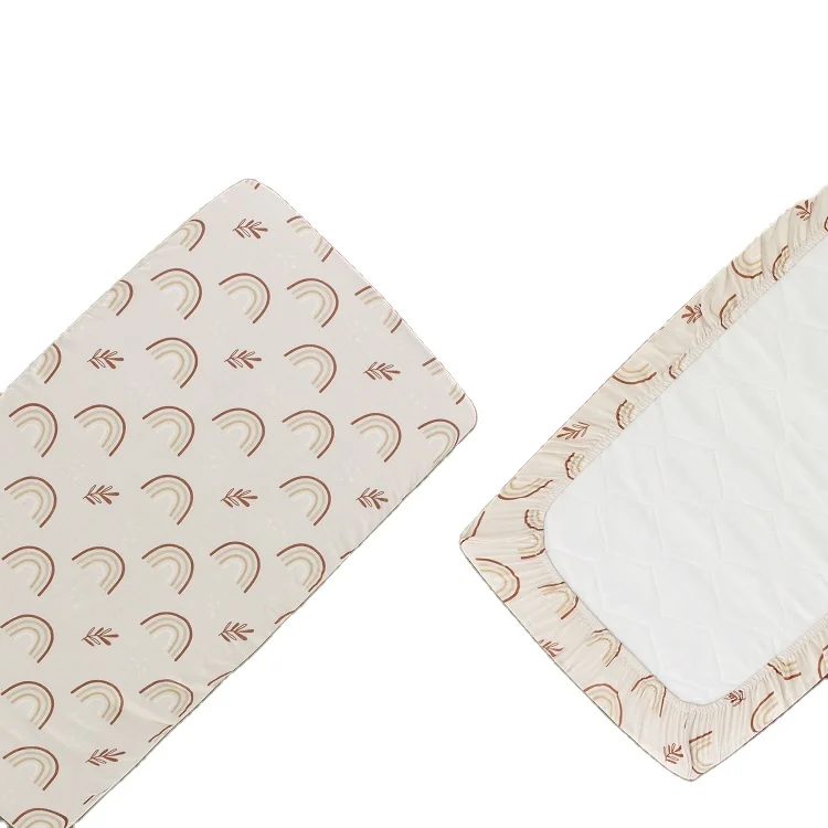 Gots Certified Digital Print Luxury Anti Bacterial Baby Kids Bedding Cot Cover Custom Design Crib Fitted Sheet