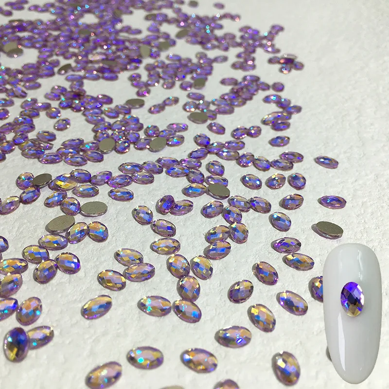 Aurora Violet crystal diamond stone decorations nail rhinestones