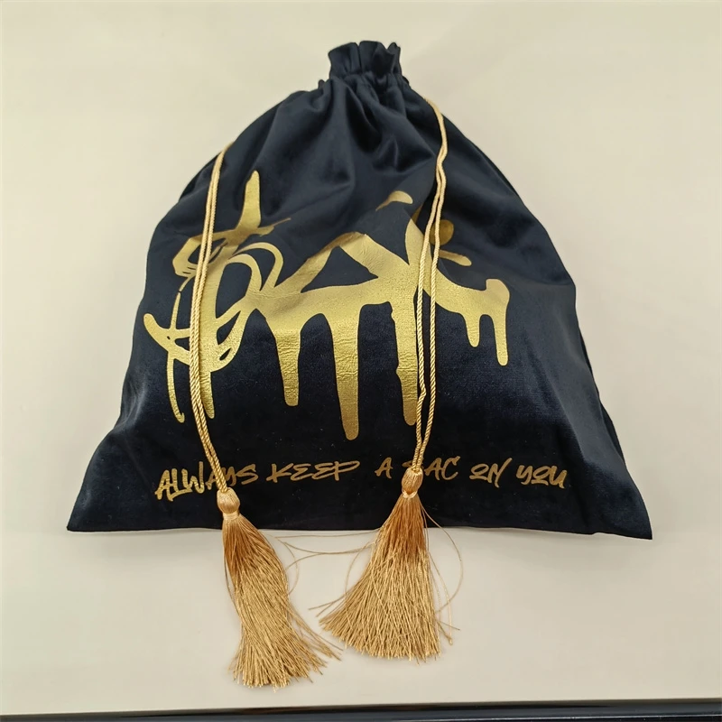 Китайские поставщики, высокое качество, большая бархатная сумка на шнурке под заказ для ювелирных изделий