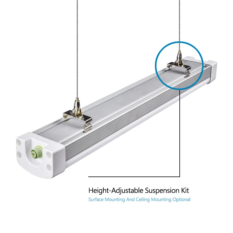 Парковочный гараж автостоянка IP66 130 + LPW 4 фута 60 Вт линейная Тройная трубка заводской туннельный светодиодный светильник с DLC 5 1 TUV SAA