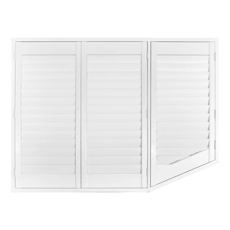
PVC shutters plantation louver shutters finished shutters with different shapes 