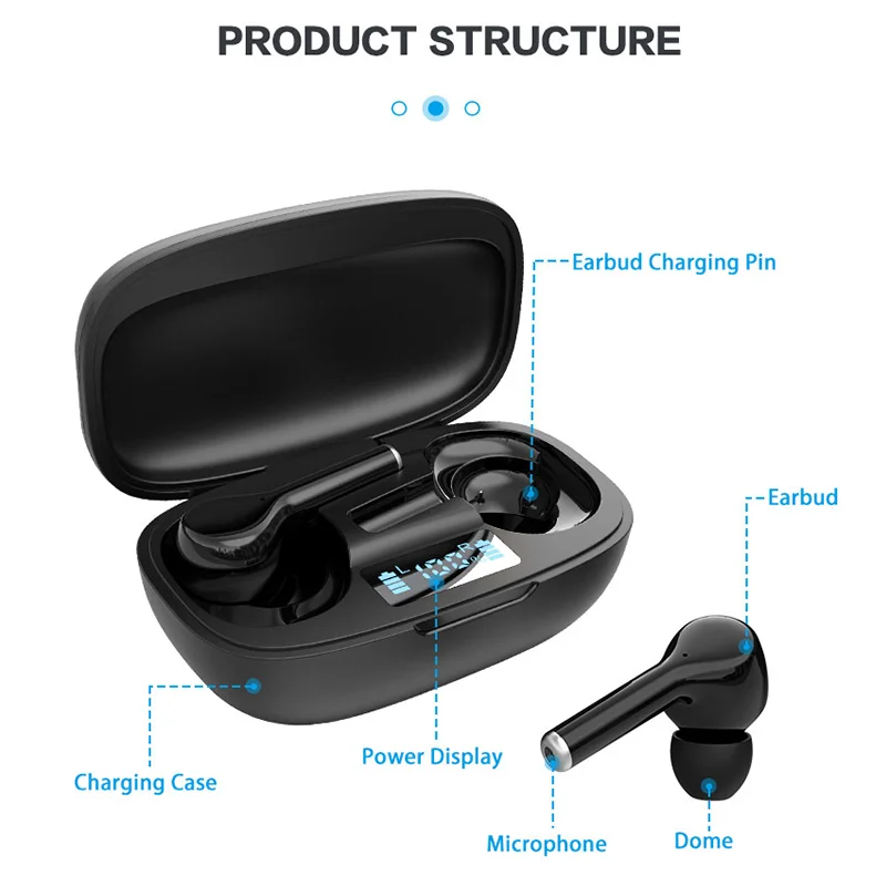 TV Black Digital Personal Rechargeable Inner Ear Hearing Amplifier Aid