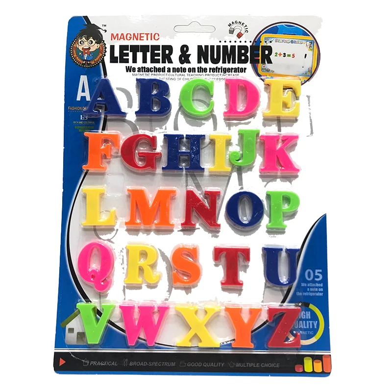 Specializing in the production of early education quality toys small flat capital letters magnetic refrigerator magnets