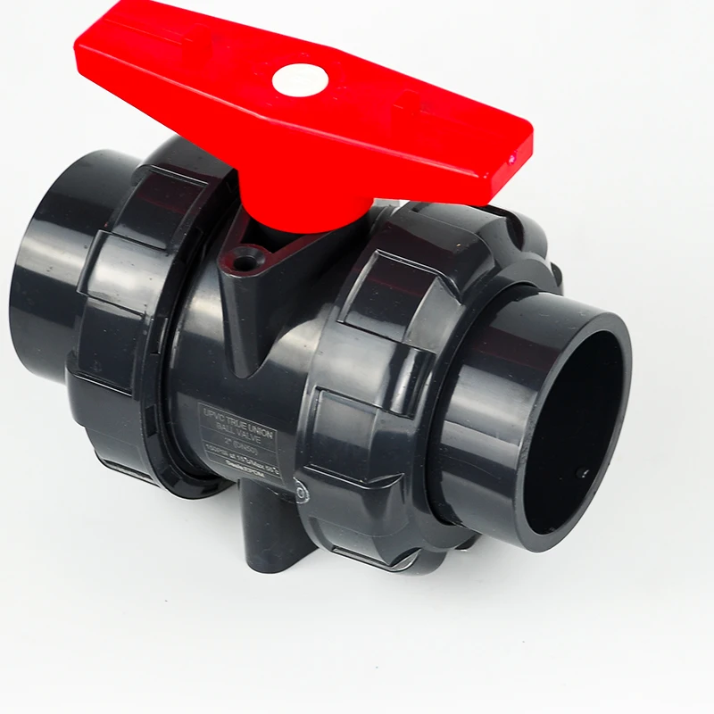 PVC butterfly handle plastic octagonal ball valve upvc Internal thread ball valve