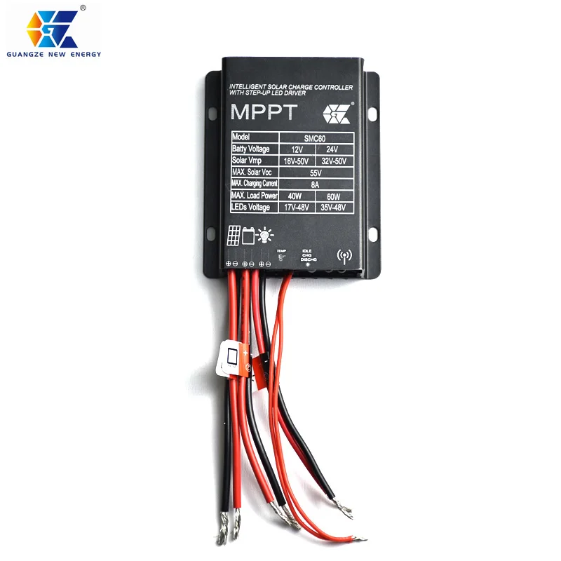 10A 15A 10A Street Solar Lights Controller Solar Powered Controller Solar Charge Controller 12V 24V IP68 SMC60