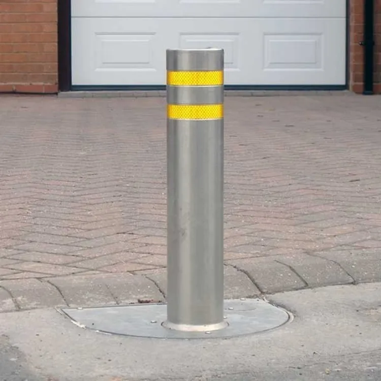 Manufacturer price decorative street stainless driveway security fixed bollard