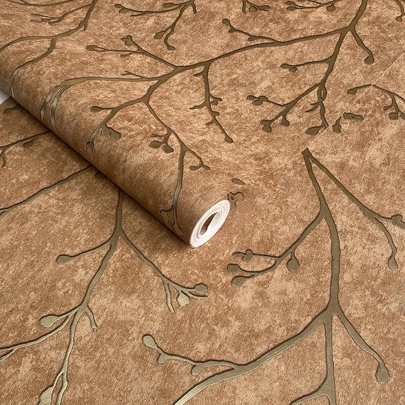 Wallpaper 3D Home Decoration Modern Latest Design Tree Branch Texture Bedroom Restaurant Wallpaper Interior Wall Decoration