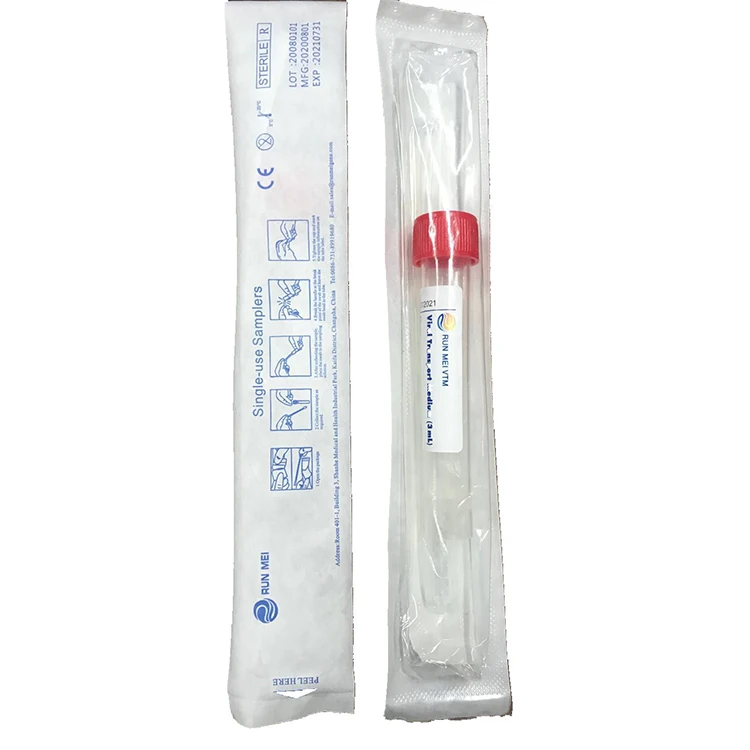 
Medical Tube Sterile Medical Sampling Tube Disposable Inactivated Sampling Tube 