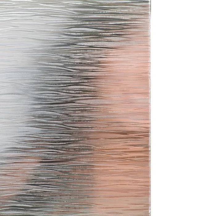 Premium Static Cling Window Film Privacy Glass Office Bathroom Clear Waters Horizontal Film Decorations Sun Blocking Film