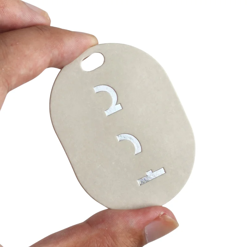 Luxury Customized Logo Grey Cotton Paper Round Paper Hang Tags for Clothing with Logo Printing and String